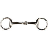 Produktbild von Weatherbeeta Korsteel Eggbutt 2-Ring Gebiss für Ponys aus Edelstahl in Silber