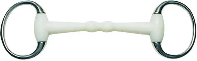 Produktbild von Weatherbeeta Korsteel Flexi Mullen Mouth Trensengebiss für Pferde aus Metall in Weiß