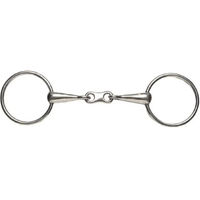 Produktbild von Weatherbeeta Korsteel Französische Steigbügel aus Edelstahl mit breitem Ring und feinem Maul für Pferde