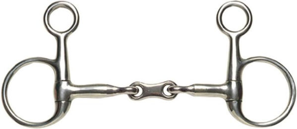 WeatherBeeta Korsteel French Link Half Cheek Gebiss aus Edelstahl 5 Zoll Grau – Bild 1 von 1