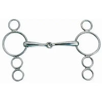 Produktbild von Weatherbeeta Korsteel Holländisches 3-Ring-Gelenkgebiss für Pferde aus rostfreiem Edelstahl