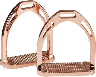 Weatherbeeta Korsteel Steigbügel aus Aluminium in Rose Gold – Bild 1 von 2