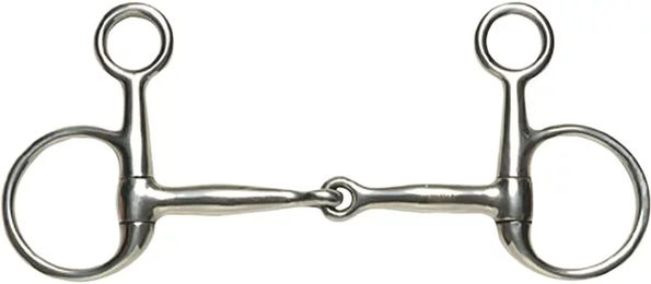 Produktbild von Weatherbeeta Korsteel Trensensenzaum mit halber Wange aus Edelstahl in Silber