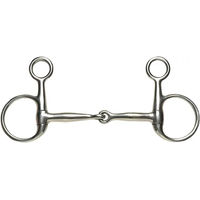 Produktbild von Weatherbeeta Korsteel Trensensenzaum mit halber Wange aus Edelstahl in Silber