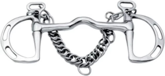 Weatherbeeta Korsteel Uxeter Cambridge Kimberwick Gebiss für Pferde aus Edelstahl mit geteiltem Ring 5 Inch – Bild 1 von 2