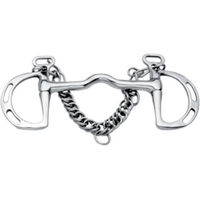 Produktbild von Weatherbeeta Korsteel Uxeter Cambridge Kimberwick Gebiss für Pferde aus Edelstahl mit geteiltem Ring 5 Inch