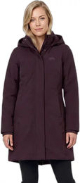 WeatherBeeta New Protect Lange Reitjacke für Damen in Schwarz und Bordeaux – Bild 1 von 1
