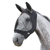 Produktbild von Weatherbeeta Pferde Augenschutz mit Ohren Deluxe Stretch Schwarz Cob