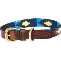 Produktbild von Weatherbeeta Polo Hundehalsband aus Leder XXL Braun Blau