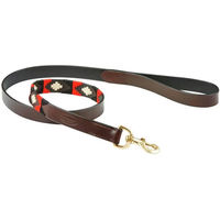 Produktbild von Weatherbeeta Polo Leder Hundeleine Braun/Rot Größe M