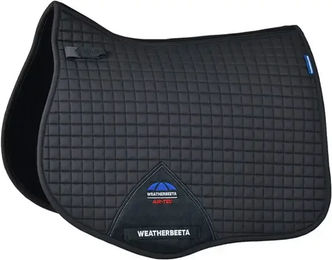 Weatherbeeta Prime Air-Tec All Purpose Springsattelunterlage aus Baumwolle in Grau oder Schwarz – Bild 1 von 5
