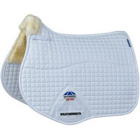 Produktbild von Weatherbeeta Prime Air-Tec Comfy Fleece All Purpose Sattelunterlage für Pferde in Braun und Weiß Größe S