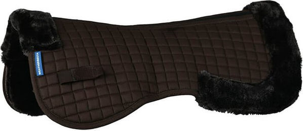 Produktbild von Weatherbeeta Prime Air-Tec Comfy Fleece Half Pad für Pferde Schwarz Größe S