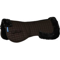 Produktbild von Weatherbeeta Prime Air-Tec Comfy Fleece Half Pad Sattelunterlage für Pferde in Schwarz oder Braun
