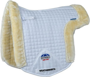Produktbild von Weatherbeeta Prime Air-Tec Comfy Fleece Numnah Sattelzubehör Größe M Schwarz Weiß