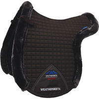 Produktbild von Weatherbeeta Prime Air-Tec Comfy Fleece Trimmed Numnah Pferdezubehör aus Baumwolle in Braun oder Schwarz