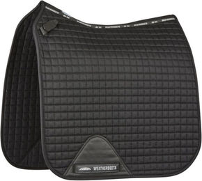 Weatherbeeta Prime Dressage Sattelunterlage für Ponys in Schwarz aus Baumwolle – Bild 1 von 10