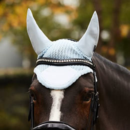 Weatherbeeta Prime Ear Bonnet Fliegenhaube für Pferde aus Baumwolle Lila - 1 Stk. – Bild 1 von 4