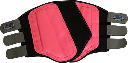 Produktbild von Weatherbeeta Reflektierende Gamaschen aus Neopren in Rosa für Vollblut Pferde