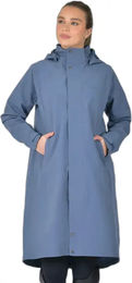 WeatherBeeta Reitjacke Damen Longline Waterproof Blau XL – Bild 1 von 3