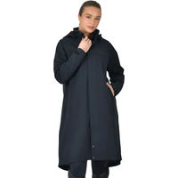 Produktbild von Weatherbeeta Reitjacke Damen mit Kapuze wasserdicht Longline Schwarz XL