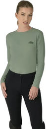 Produktbild von Weatherbeeta Reitshirt Relaxed Langarmshirt für Damen in Grün Größe L