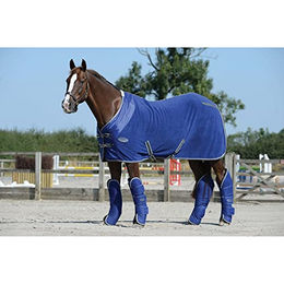 Weatherbeeta Reitstiefel Lange Reisestiefel mit breiter Lasche Dunkelblau Grau Weiß – Bild 1 von 3