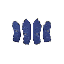 Weatherbeeta Reitstiefel Pony Dunkelblau Grau Weiß – Bild 1 von 3