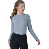 Produktbild von Weatherbeeta Relaxed Reitshirt für Damen in Blau und Grau Größe M