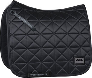 WeatherBeeta Satin Pro Air-Tec Dressage Saddle Pad Schabracke Schwarz Größe S/M – Bild 1 von 1