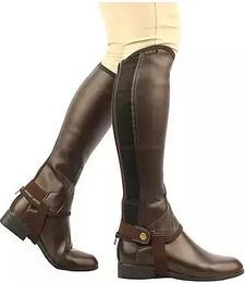 Produktbild von Weatherbeeta Saxon Equileather Minichaps für Mädchen aus Kunstleder in Schwarz oder Braun