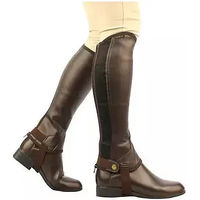 Produktbild von Weatherbeeta Saxon Equileather Minichaps für Mädchen aus Kunstleder in Schwarz oder Braun
