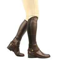 Produktbild von Weatherbeeta Saxon Equileather Minichaps für Mädchen aus Kunstleder in Schwarz oder Braun Größe M