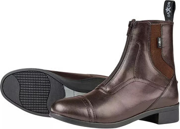 Weatherbeeta Saxon Syntovia Kinderreitstiefel aus Kunstleder Braun Größe 35 EU – Bild 1 von 1
