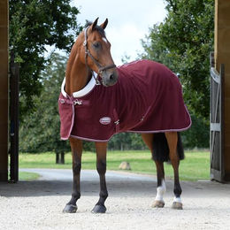 WeatherBeeta Sherpa Fleece Halstuch Standard Kastanienbraun Weiß – Bild 1 von 3