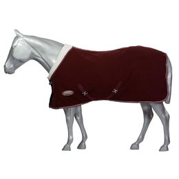 WeatherBeeta Sherpa Fleece Pferdedecke Standard Kastanienbraun Weiß – Bild 1 von 2