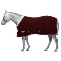 Produktbild von WeatherBeeta Sherpa Fleece Pferdedecke Standard Kastanienbraun Weiß