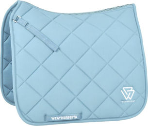 WeatherBeeta Softshell Pro 3D Air-Tec Dressage Saddle Pad Schabracke Mist Blue Größe L – Bild 1 von 1