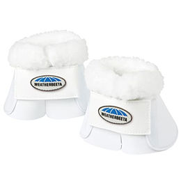Weatherbeeta Springglocken Impact mit Fleece Trim für Vollblut in Weiß – Bild 1 von 2