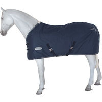 Produktbild von Weatherbeeta Stable Standard Neck Pferdedecke 1200D in Navy/Weiß Größe M - 220 g