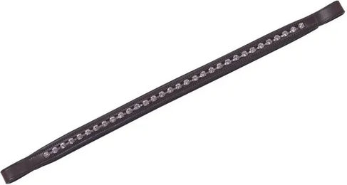 Produktbild von Weatherbeeta Stirnband Collegiate aus Leder für Pferde in Braun oder Schwarz
