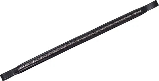 Produktbild von Weatherbeeta Stirnband Diamantpferd Collegiate aus Leder Schwarz für Vollblut