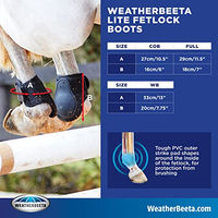 Produktbild von WeatherBeeta Streichkappen Lite Gamaschen für Warmblut aus Neopren Weiß