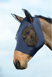WeatherBeeta Stretch Bug Eye Saver Fliegenmaske für Ponys in Blau und Schwarz aus Nylon – Bild 1 von 4