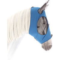 Produktbild von Weatherbeeta Stretch Fliegenmaske mit Ohrenschutz für Ponys in Blau Schwarz