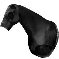Produktbild von WeatherBeeta Stretch-Halsteil mit Haube und Reißverschluss WB782 Schwarz Full