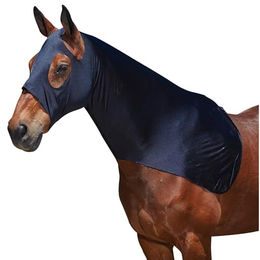 Weatherbeeta Stretch Hood für Vollblut Pferde in Navy Blau – Bild 1 von 2
