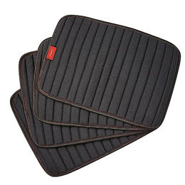 Produktbild von Weatherbeeta Therapy-Tec Channel Quilt Beinpolster Gamaschen mit Memory Foam Schwarz/Rot 4er Pack