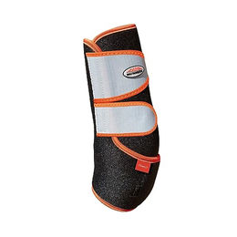 Weatherbeeta Therapy-Tec Sports Gamaschen aus Neopren Schwarz/Rot für Vollblut/VB – Bild 1 von 2
