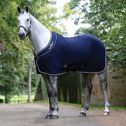 Weatherbeeta Thermocell Cooler Standard Neck Halfter in Navy/White mit 145 cm Länge - 1 Stk. – Bild 1 von 4